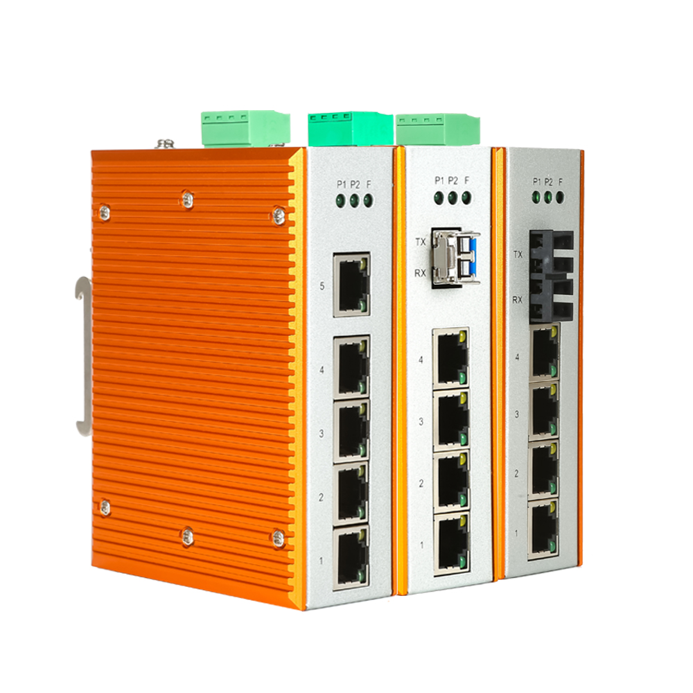 RS105G工业级千兆5口导轨式交换机