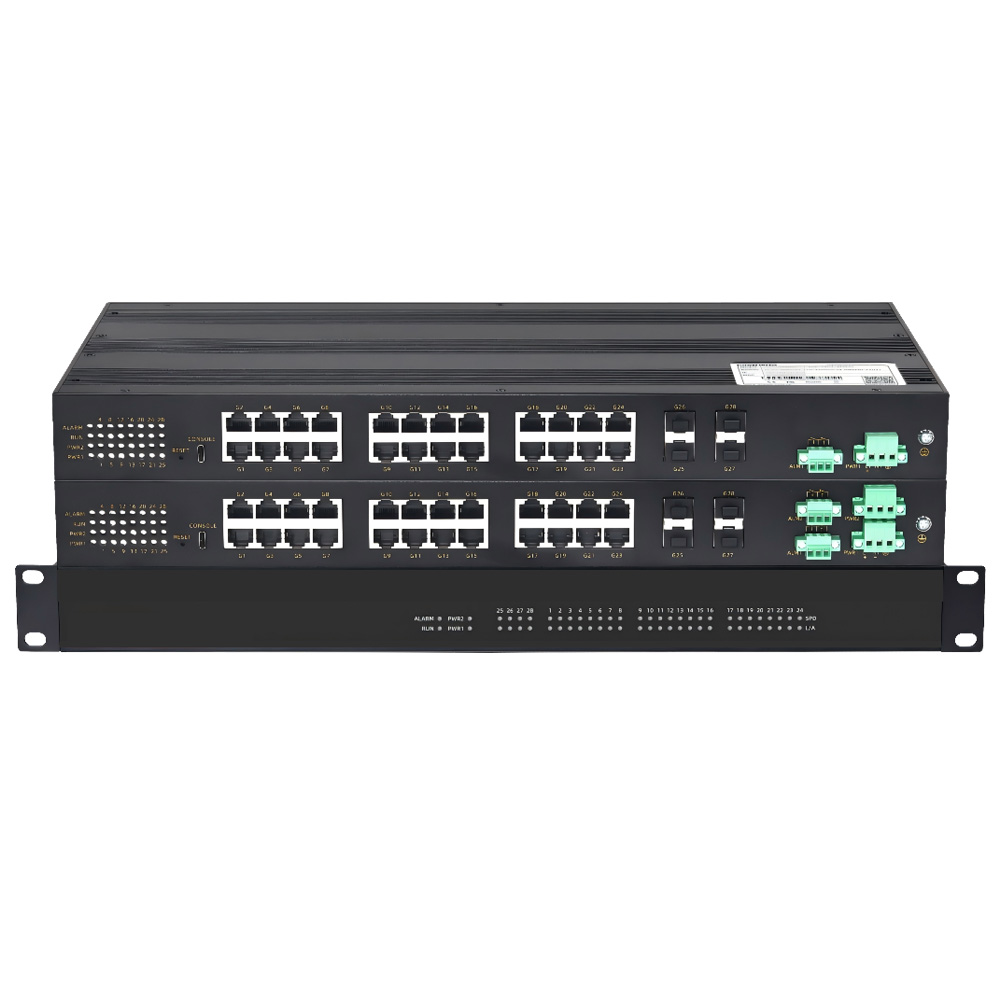 ROGERCON100-28GA二层全国产千兆4光24电网管型